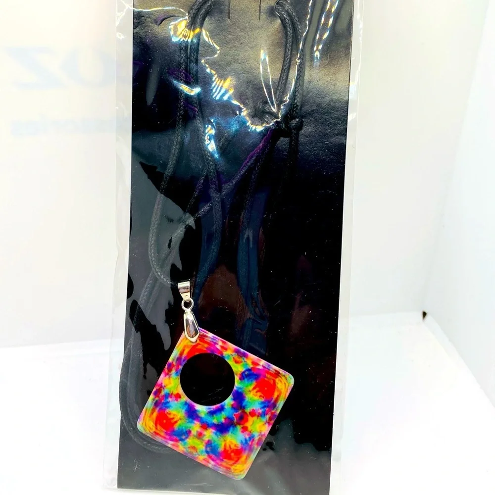 Eyeglass holder tie dye multi color Brilliant